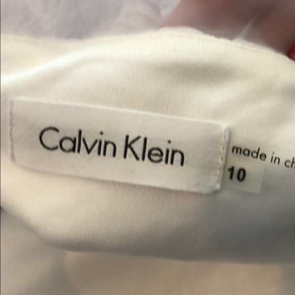 Calvin Klein white sleeveless dress size 10 NWT - Picture 8 of 8